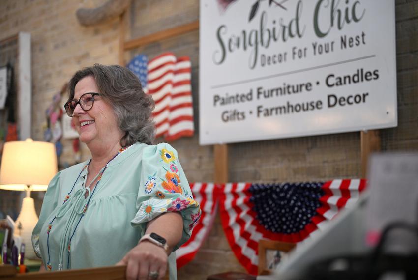 Songbird Chirc, Decor For Your Next boutique owner Patti McLead said the coastal town of Rockport is a close-knit community.