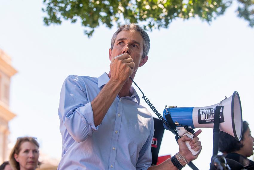 Former U.S. Rep. Beto O’Rourke speaks during a Fight the Trump Takeover rally outside the South Steps of the Capitol on Thursday, July 24, 2025 in Austin, Texas.