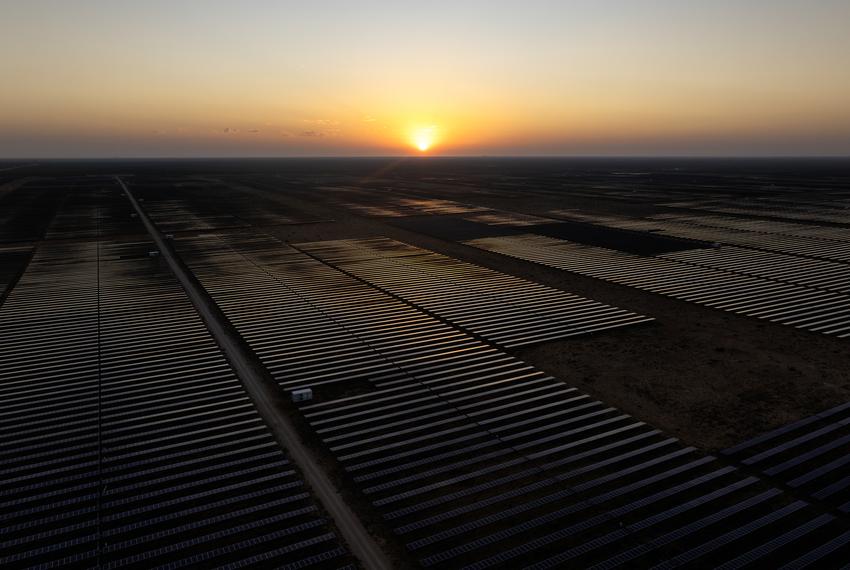 An Oberon solar project on Wednesday, April 16, 2025, in Notrees, Ector County. The farm, operated by 174 Power Global, produces 180 megawatts of power and according to Chariot Energy has an estimated lifespan of 25 to 30 years.