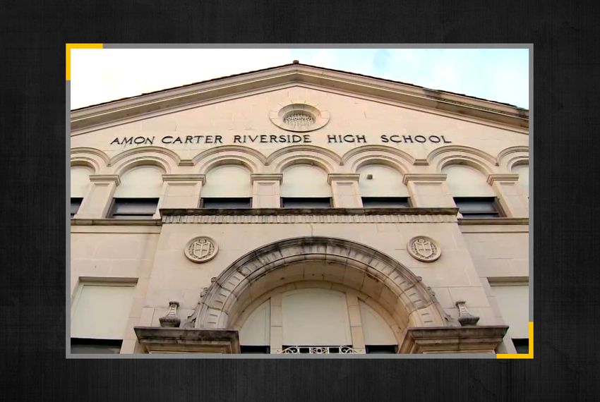 Amon Carter Riverside High School in the Fort Worth Independent School Distict.