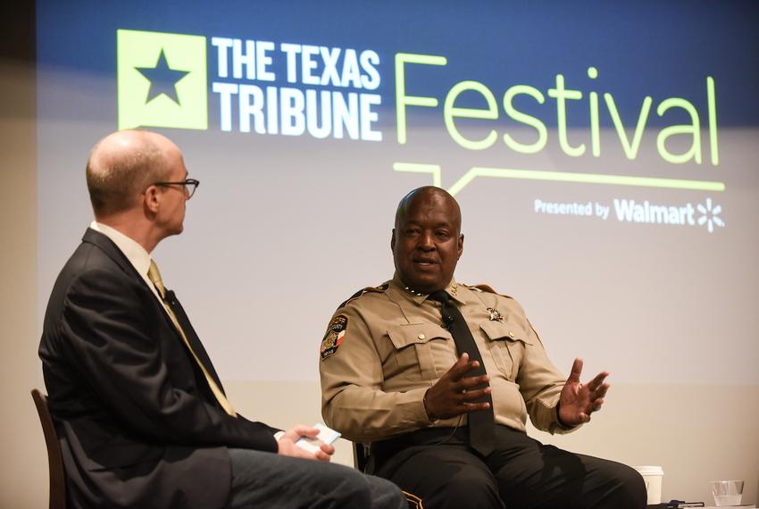 Jay Root, reporter for The Texas Tribune, moderated the “Immigration and the Cities” panel featuring Greg Hamilton and Lupe Valdez at The Texas Tribune Festival on Sept. 24, 2016.