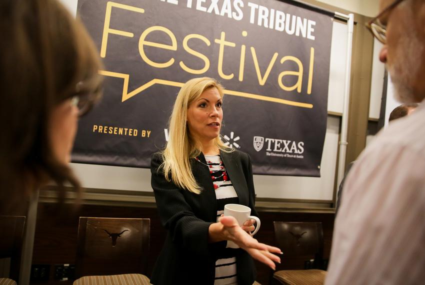 Ben Wear, transportation reporter for the Austin American-Statesman, moderated the “Tyranny of the Commute” panel featuring John-Michael V. Cortez, Beth Van Duyne, Celia Israel and Philip Kingston at The Texas Tribune Festival on Sept. 23, 2017.