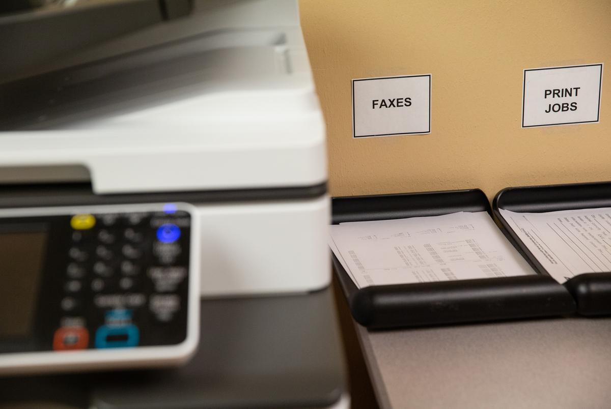 Northeast Texas Public Health District, which consists of seven counties in northeast Texas, processes their COVID-19 records and cases through multiple methods, including faxes. Sept. 22, 2020.