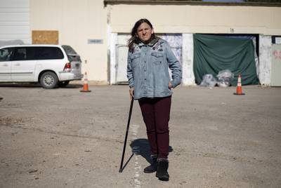 A woman who goes by the name Mouse says her most immediate health need is glasses.