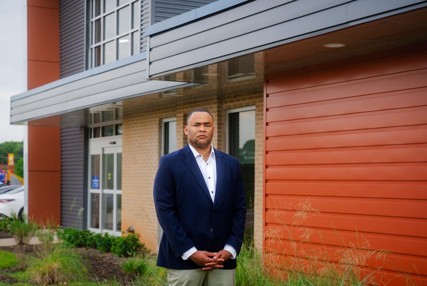 U.S. Rep. Marc Veasey, D-Fort Worth, outside the Eastside YMCA he helped bring about with federal funding, on Aug. 22, 2025. Under the newly-approved redistricting map passed by the Texas Legislature, his congressional district will become majority-white with a majority-Republican electorate.