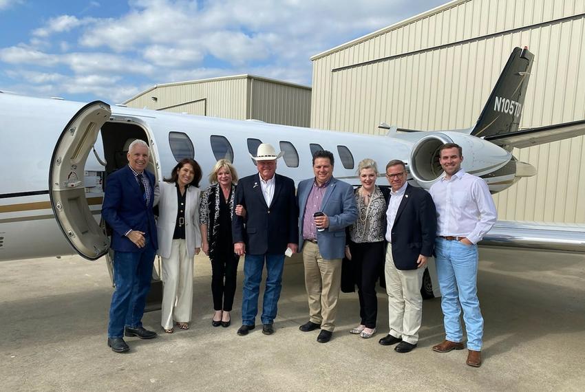 Todd Smith from a March 2021 Facebook post. The caption reads, "Exciting day meeting with conservative leaders in East Texas!"