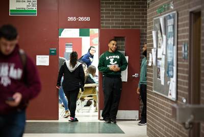 Students at Longview High School on Jan. 26, 2018.