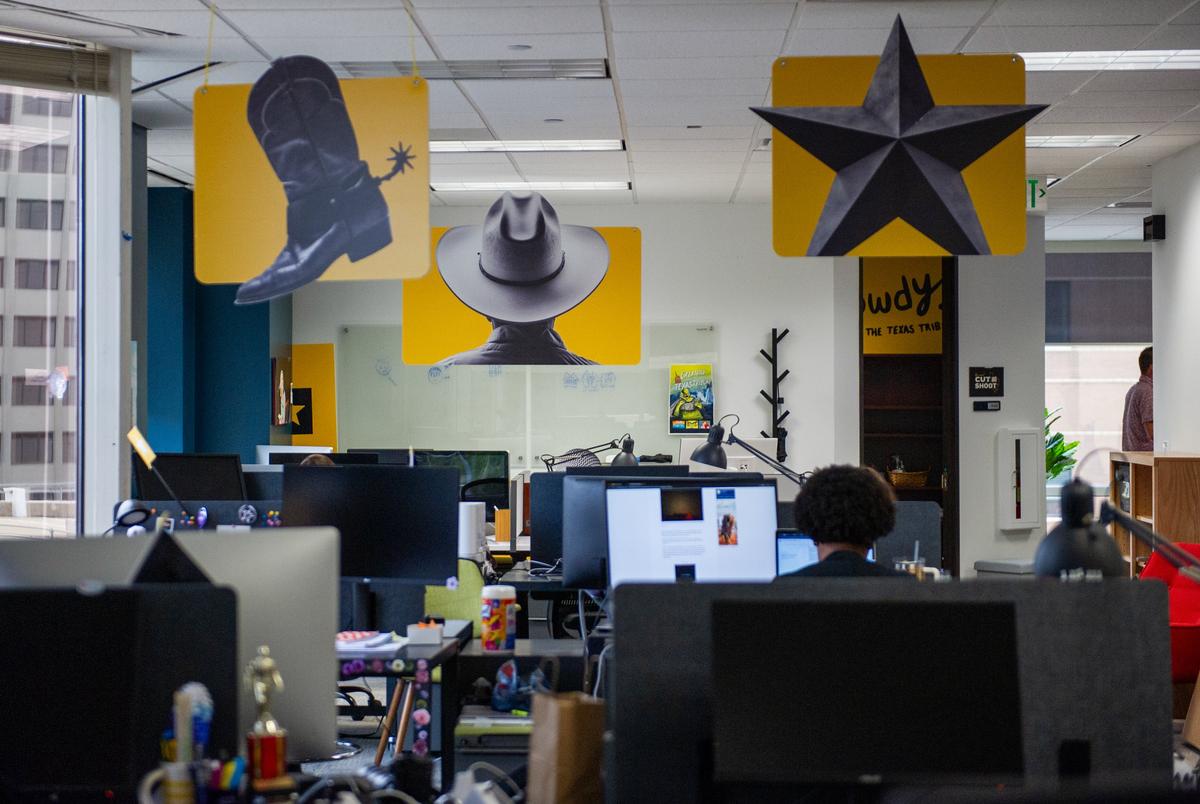 The Texas Tribune office seen on Tuesday July 1 at Capitol Center in Austin, Texas.