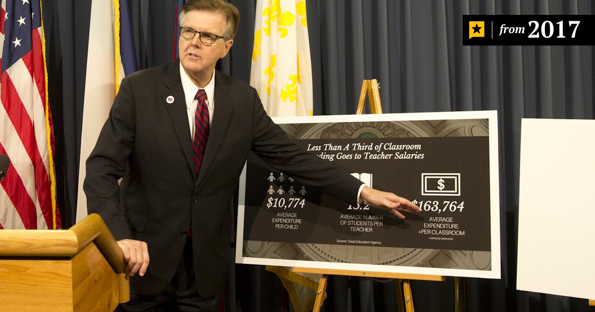 Lt. Gov. Dan Patrick proposes millions for teacher bonuses and