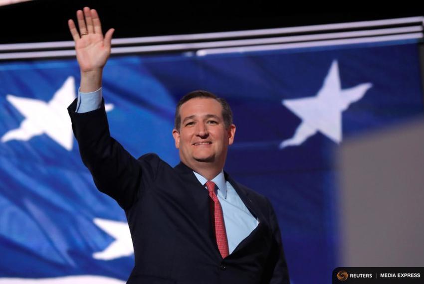 Former Republican U.S. presidential candidate Ted Cruz arrives to speak during the third night of the Republican National Convention in Cleveland, Ohio on July 20, 2016.