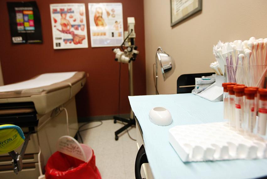 One of the six exam rooms at Haven Health Clinics in downtown Amarillo Monday, Dec. 9, 2013. The clinic provides services for women in the 26 county region of the Texas panhandle.