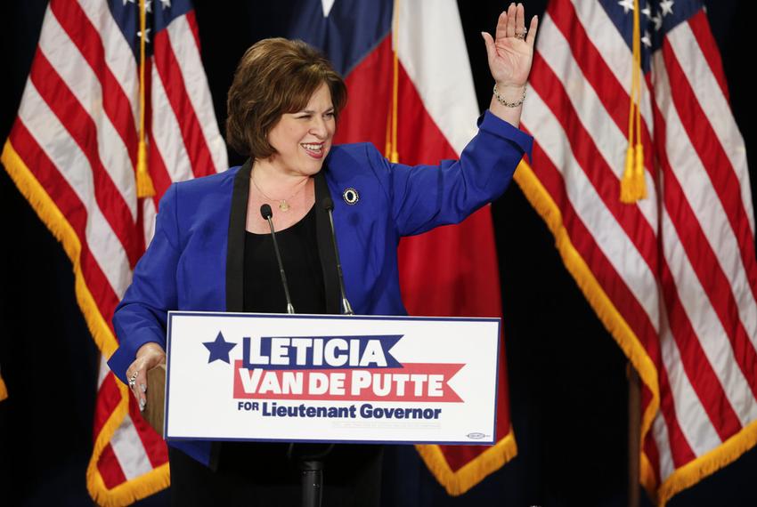 Sen. Leticia van de Putte, D-San Antonio announces her candidacy for Lt. Governor at San Antonio College on November 23, 2013.