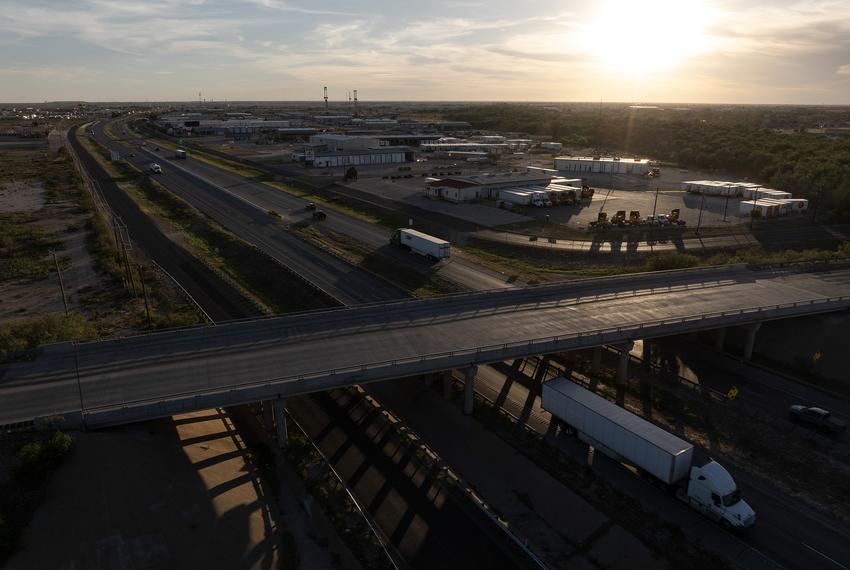 Motorists drive along Interstate 20 Thursday, June 27, 2024, in Odessa.