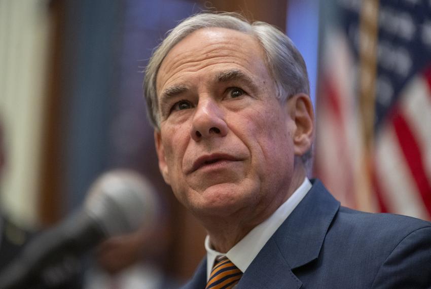 Gov. Greg Abbott speaks at a press conference Friday, Aug. 15, 2025 in Austin, Texas. Abbott spoke about Texas’s response to screwworm as well as addressed California Governor Gavin Newsom's comments and actions regarding redistricting.