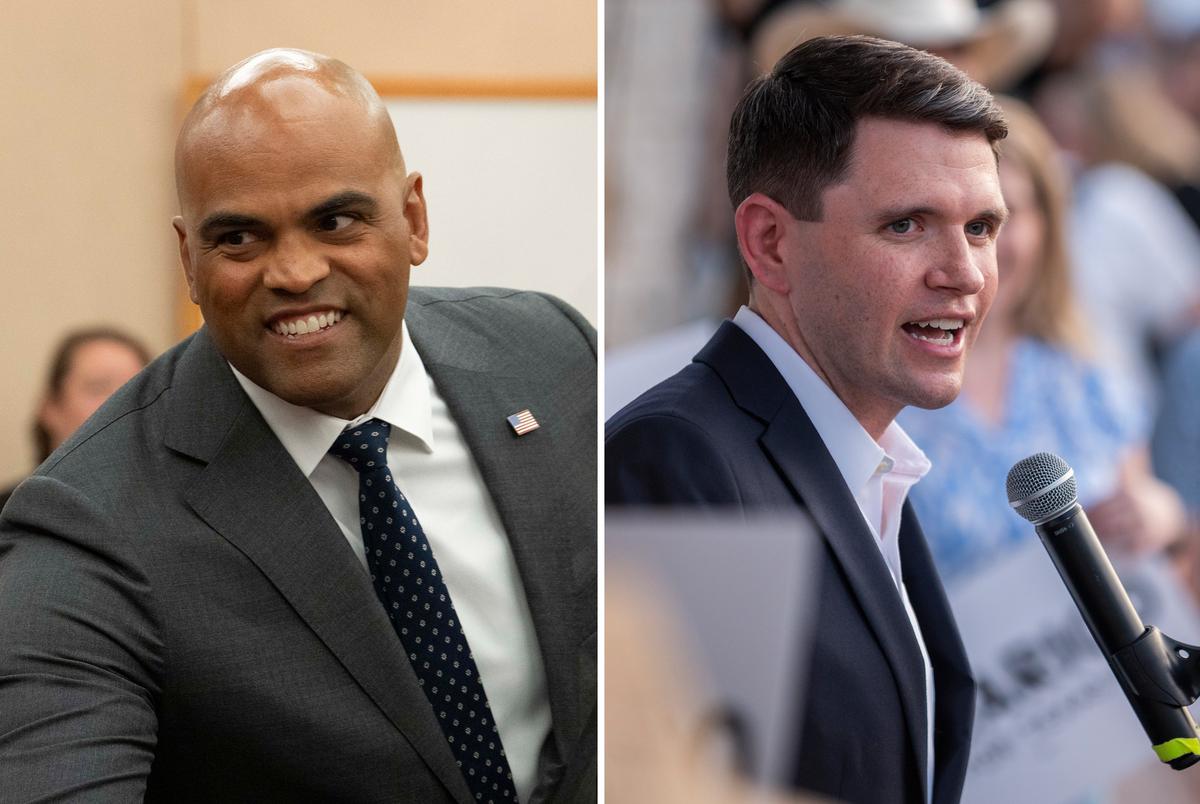 Former U.S. Rep. Colin Allred and state Rep. James Talarico are Democratic candidates for the U.S. Senate seat held by incumbent John Cornyn.