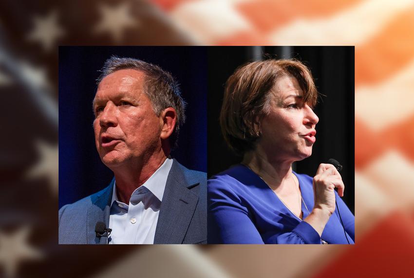 John Kasich and U.S. Sen. Amy Klobuchar.