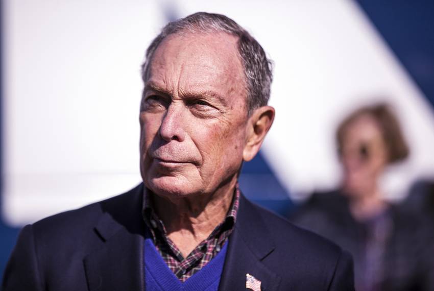Democratic presidental candidate Michael Bloomberg at his rally at Central Machine Works in East Austin on Jan. 11, 2020.