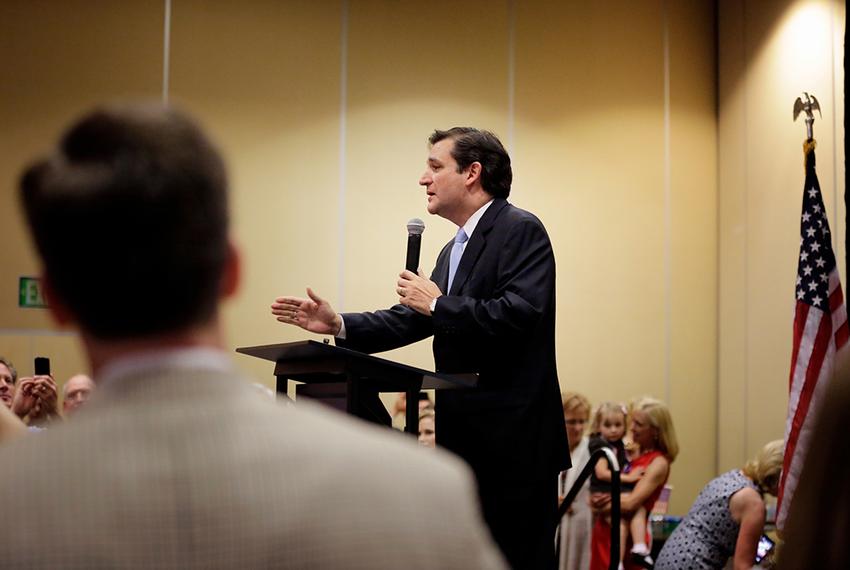 Ted Cruz at the JW Marriott hotel in Houston on May 29, 2012.