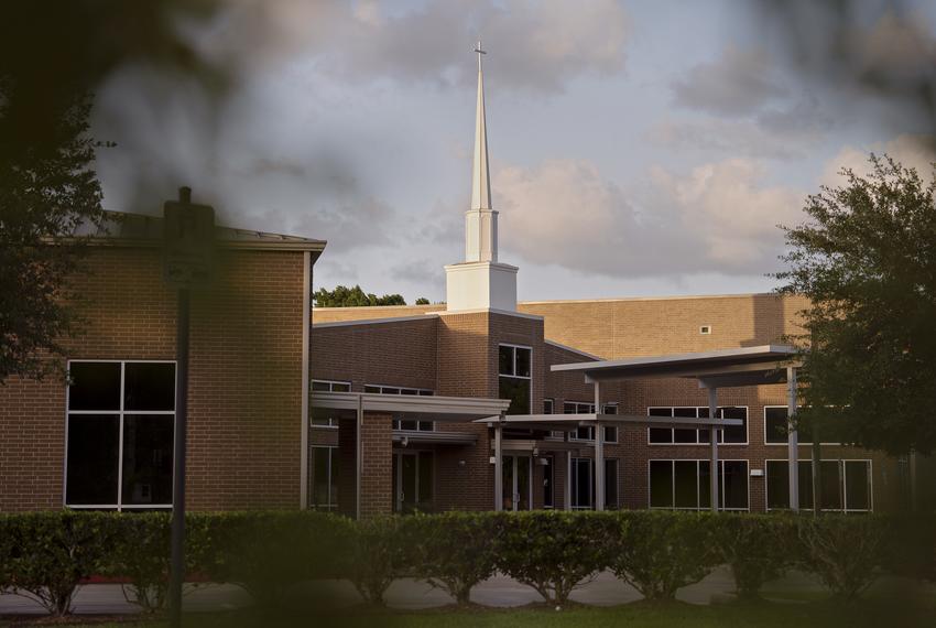 The Chinese Baptist Church in Houston, where Trinity Classical School has a campus