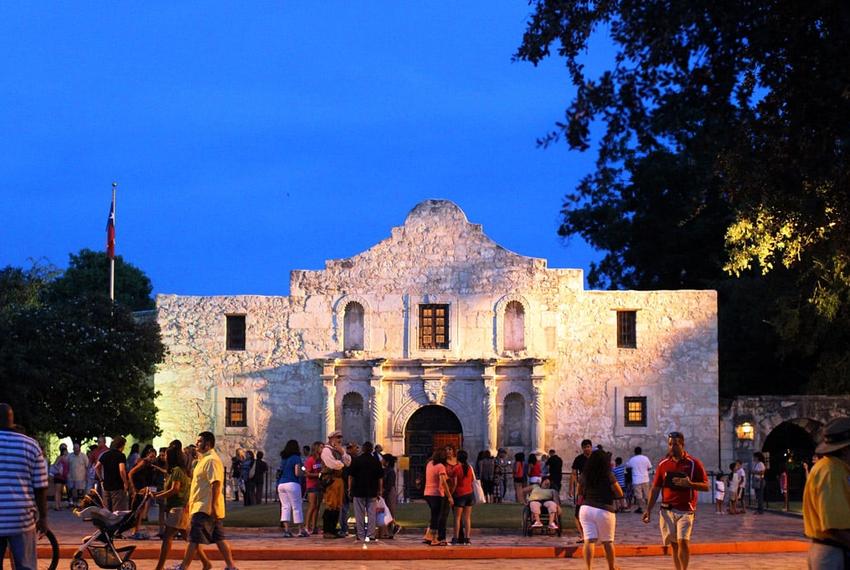 An Alamo Plaza Better Block event on Aug. 17, 2012.