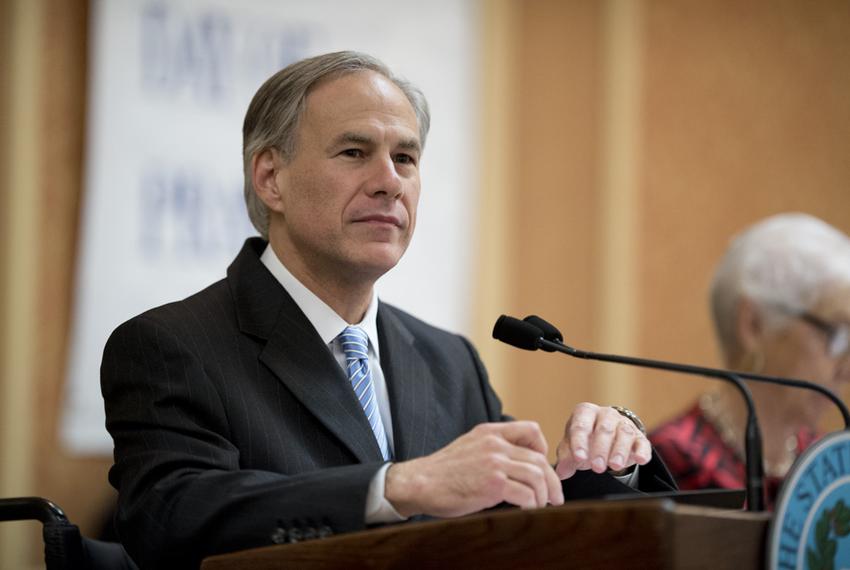 Gov. Greg Abbott at the Texas State Prayer Breakfast in Austin on May 4, 2015.