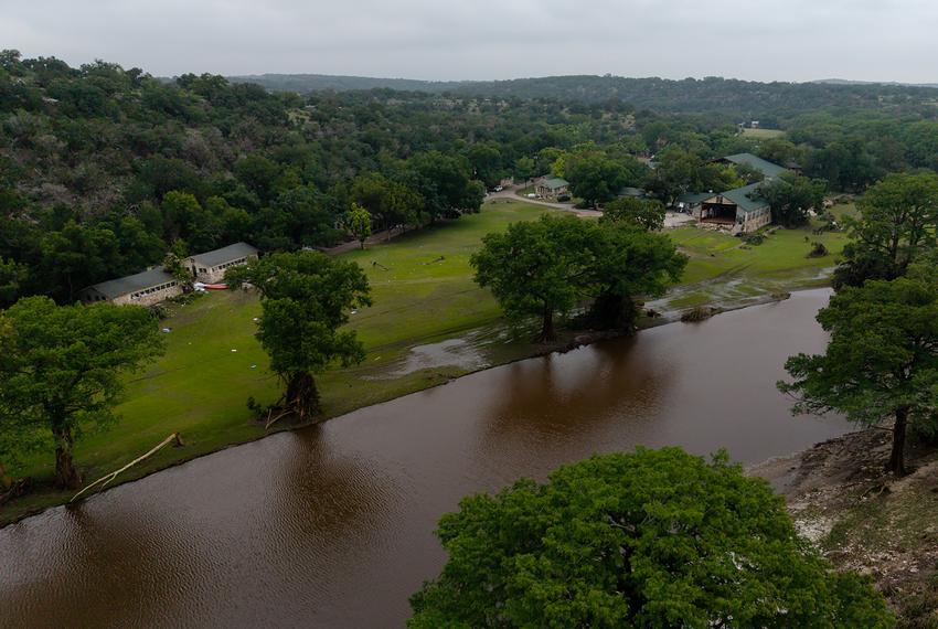 Camp Mystic along the banks of the Guadalupe River in Hunt on July 5, 2025.
