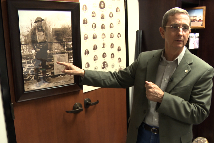 Land Commissioner Jerry Patterson in his Austin office on May 6, 2010.