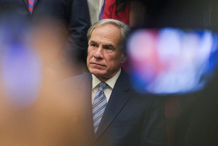 Gov. Greg Abbott at a bill signing ceremony at the state Capitol in Austin on June 11, 2025.
