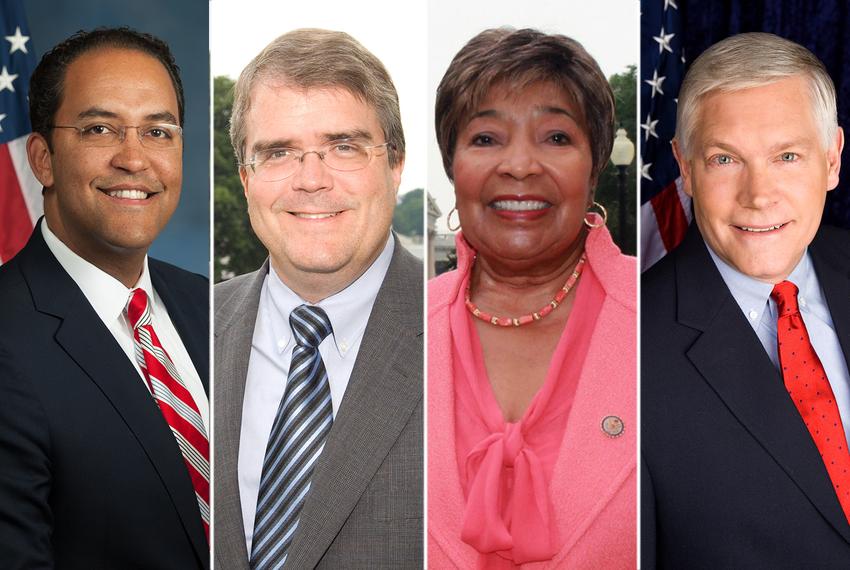 (R-L) U.S. Reps. Will Hurd, R-Helotes, John Culberson, R-Houston, Eddie Bernice Johnson, D-Dallas and Pete Sessions, R-Dallas. 