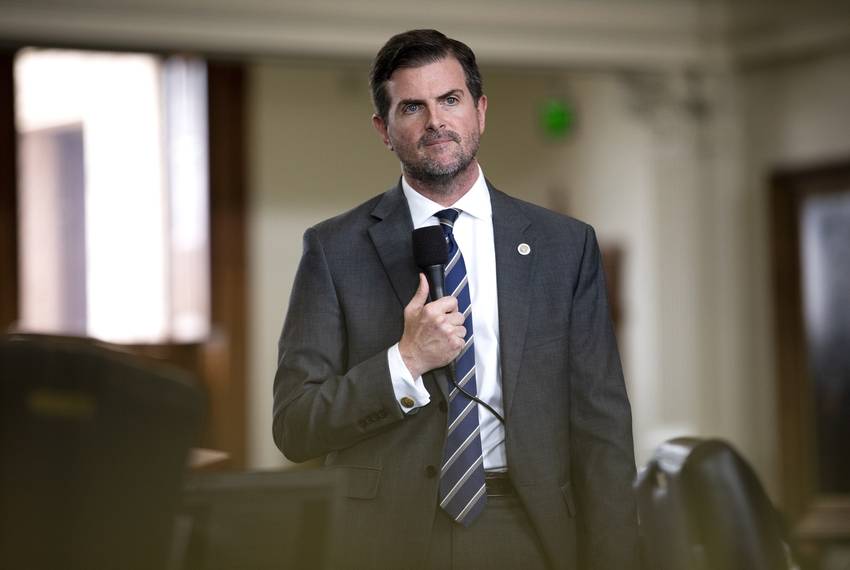 State Sen. Brandon Creighton, R-Conroe, spoke Tuesday in defense of his bill protecting historical landmarks.