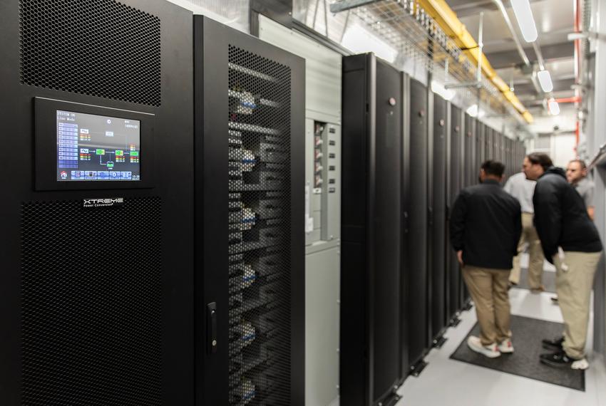 Amarillo business owners and community leaders tour the Edge Data Center at Region 16 Education Service Center on March 19, 2025.