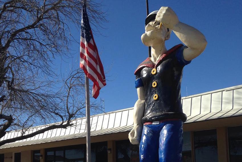 A look at City Hall in Crystal City, which bills itself the "Spinach Capital of the World."