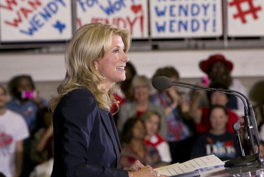 State Sen. Wendy Davis, D-Fort Worth, announces her candidacy for governor on Oct. 3, 2013, in Haltom City.