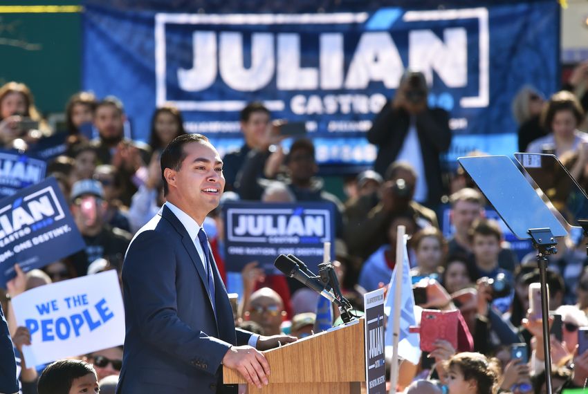 Julián Castro, the former mayor of San Antonio and the former secretary of House and Urban Development, announced his candidacy for the 2020 Democratic Presidential nomination on Jan. 12, 2019. Castro made the announcement in Guadalupe Plaza in San Antonio.