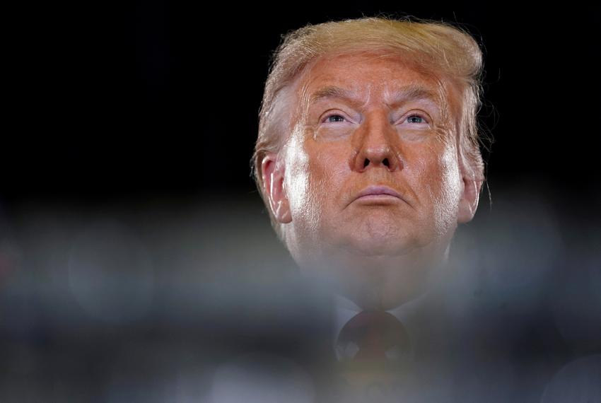 U.S. President Donald Trump during a briefing in Doral, Florida on July 10, 2020.