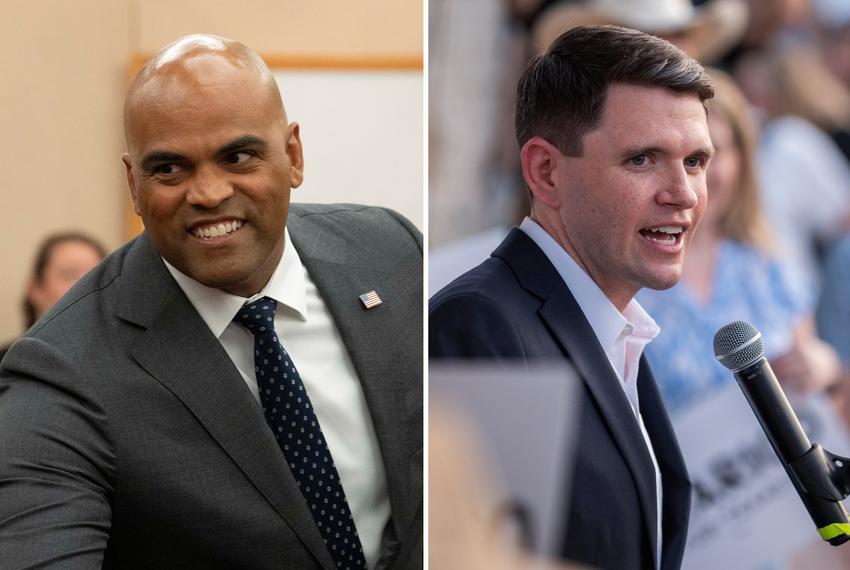 Former U.S. Rep. Colin Allred and state Rep. James Talarico are Democratic candidates for the U.S. Senate seat held by incumbent John Cornyn.