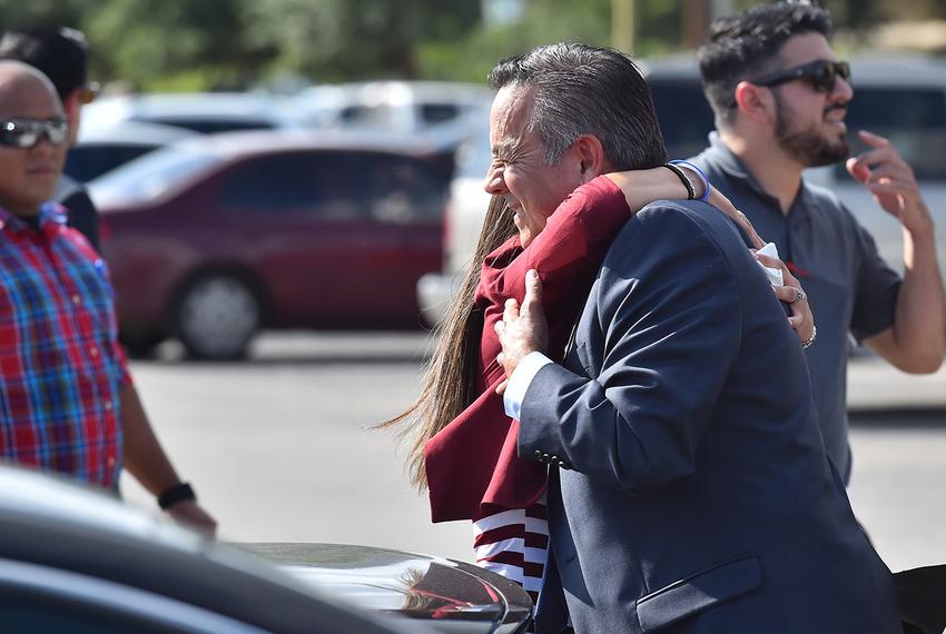 Former state Sen. Carlos Uresti after his sentencing hearing in San Antonio on June 26, 2018.