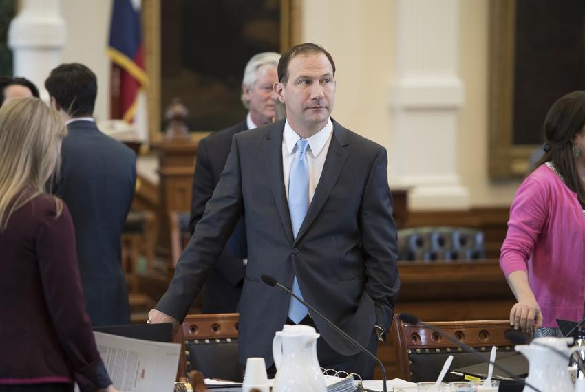 State Sen. Charles Schwertner, R-Georgetown, on the floor of the Senate on April 5, 2017.