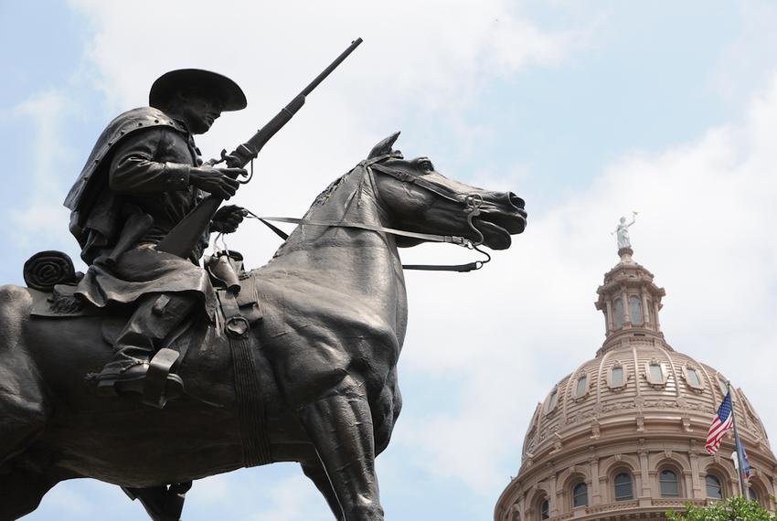 Terry's Texas Rangers Monument at the Texas Capitol.