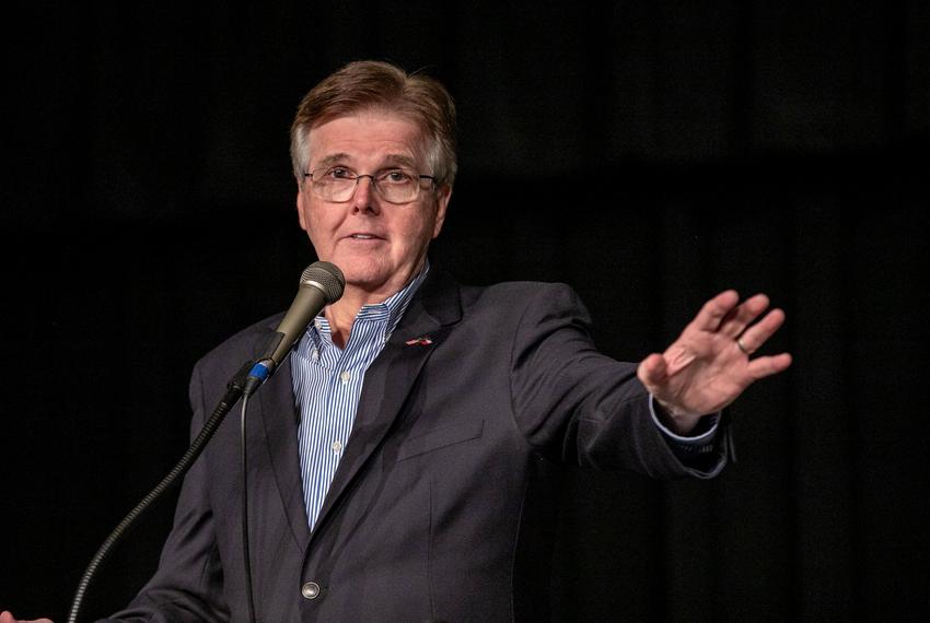 Lt. Gov. Dan Patrick spoke to Tarrant county Tea Party supporters in Grapevine for the Spread the Red event on Oct. 17, 2018.