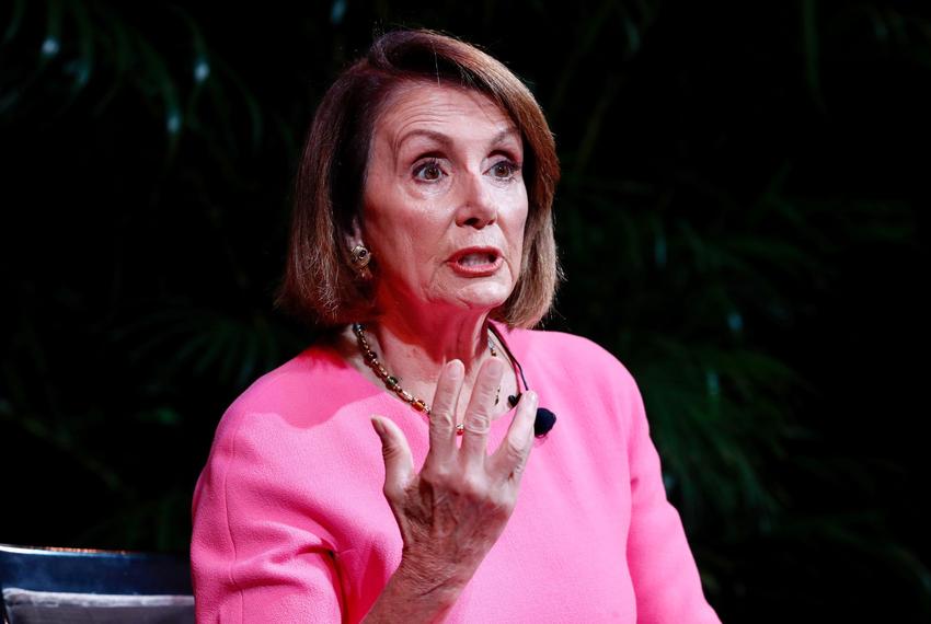 U.S. House of Representatives Minority Leader Nancy Pelosi, D-California, speaks with Alex Wagner during the Texas Tribune Festival on Sept. 29, 2018.