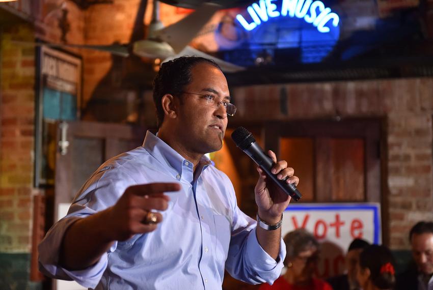 U.S. Rep. Will Hurd, R-San Antonio, addresses supporters at a get-out-the-vote rally in San Antonio on Nov. 7, 2016.