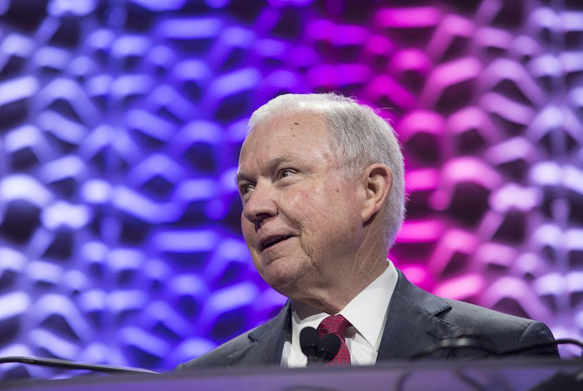 U.S. Attorney General Jeff Sessions speaks at the 30th D.A.R.E. International Training Conference in Grapevine, Texas, on July 11, 2017.