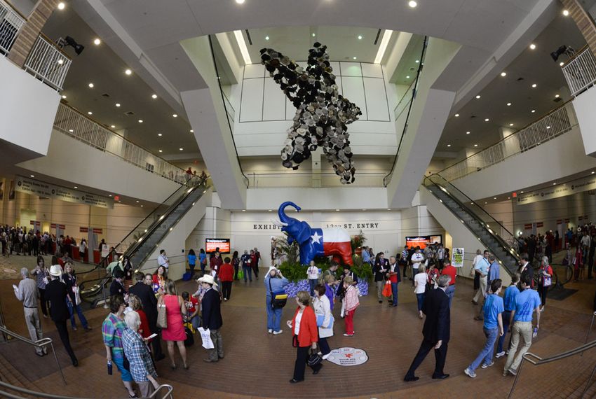 The atrium of the Fort Worth Convention Center, site of the Texas Republican Convention on June 5, 2014.