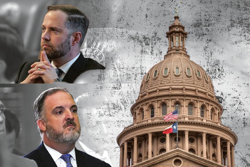 After coming up empty in the Texas Legislature this year, the state's biggest political donor, Texans for Lawsuit Reform, put out a blistering statement blaming House members for stifling its agenda. The letter blamed a slew of House members, including Houston Speaker Dustin Burrows, top, and freshman Rep. Mitch Little.