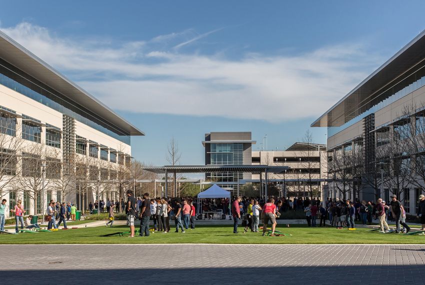Apple's existing campus in Austin. The tech giant announced a $1 billion expansion Thursday.