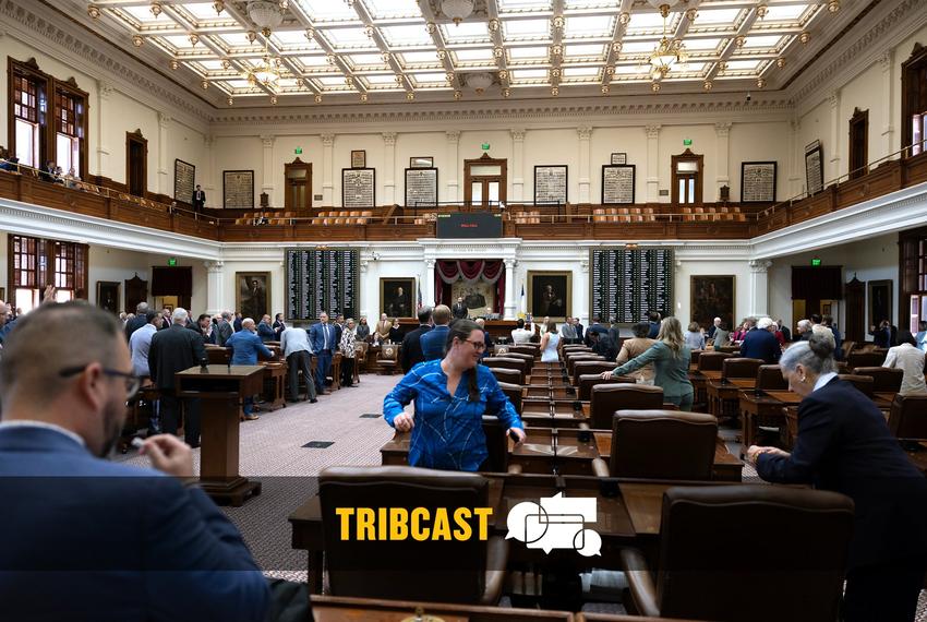 The floor of the Texas House on Aug. 18, 2025, after Texas Democrats returned to the Capitol, resuming the work of the House.