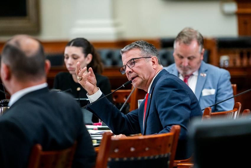 Texas Sen. Charles Perry R-Lubbock speaks during a public hearing at the Senate Chambers on Tuesday, July 22, 2025 in Austin, Texas.
