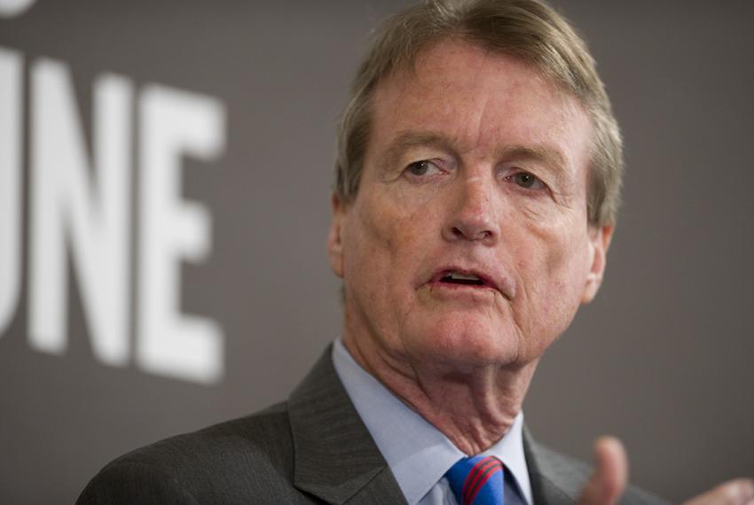 Bill Powers, president of the University of Texas at Austin, at a TribLive event on April 28, 2011.