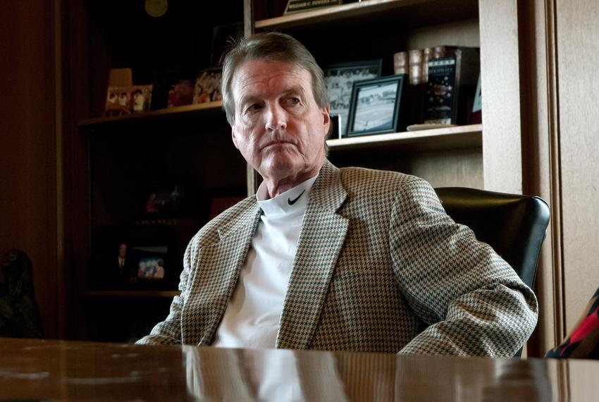 Former University of Texas at Austin President Bill Powers, who died Sunday, in 2011.